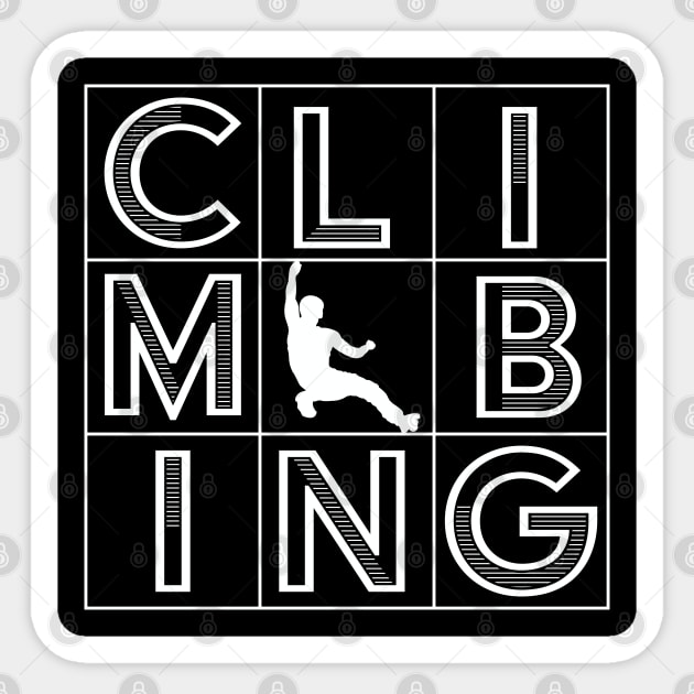 Climber - Climbing Sticker by Kudostees